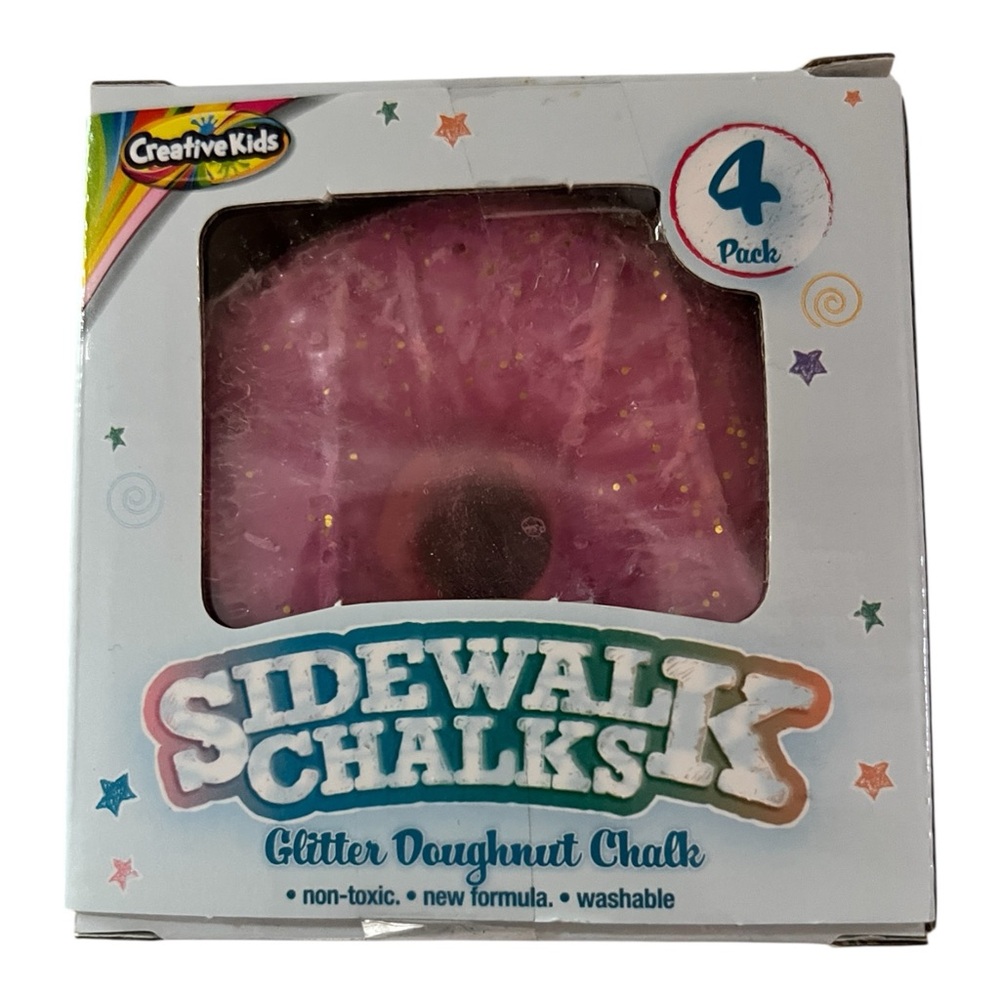 Glitter Doughnut Sidewalk Chalk